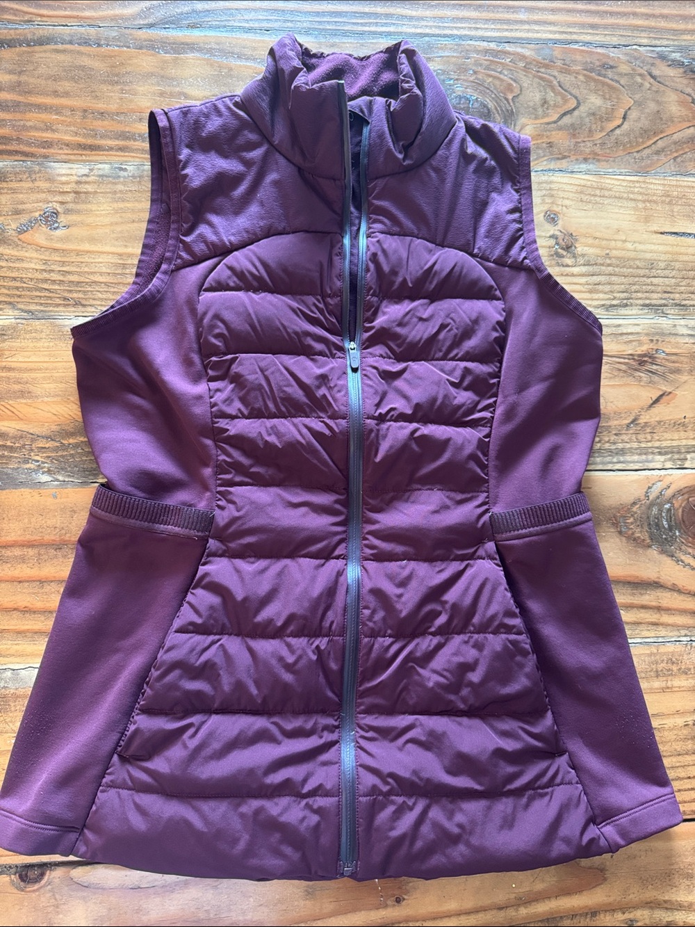 LuluLemon Down Quilted Sleeveless Puffer Vest - Plum